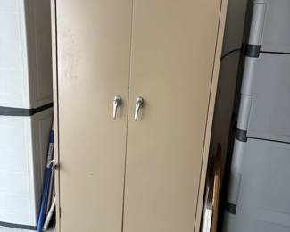 . . . metal storage cabinet