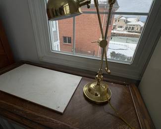 . . . brass desk lamp