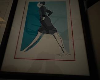 . . . great fashion art -- signed!