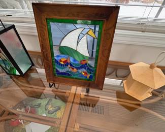 . . . stained glass sailboat