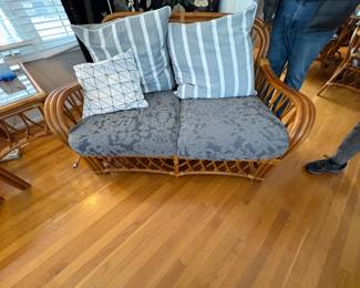 . . . rattan love seat