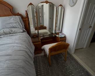 . . . Waterfall (1940's) mirrored vanity