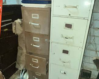 SEVERAL METAL FILE CABINETS