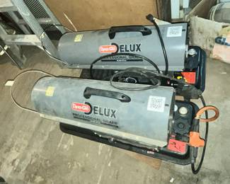 PAIR OF NICE "DYNA-GLO DELUX" BLAST HEATERS