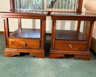 23 2SingleShelfSingleDrawerSideTables