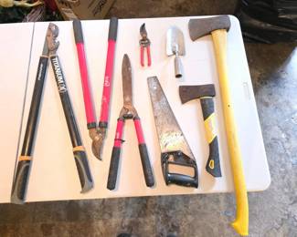 81 AxesPrunerShearsLoppersSaw