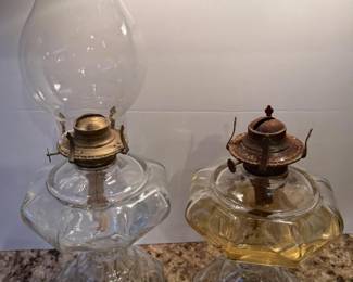 79 VintageKeroseneorOilLampandaHalf