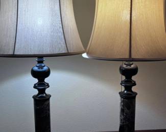 41 2ModernMetalMarbleLamps