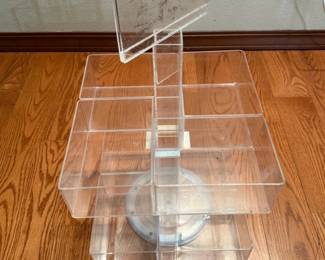 62 Acrylic8SectionCountertopRotatingBin