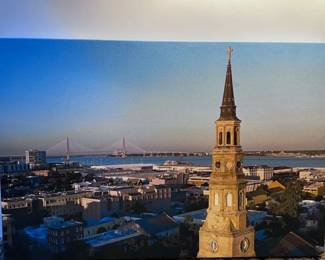 96 PrintofAerialPictureofCharlestonSouthCarolina