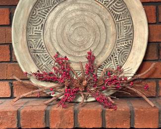 Wall Decor with Floral Swag