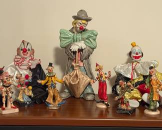 Just a Few of Clowns in Their Collection