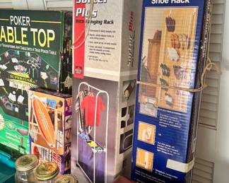 Here's the shoe rack to handle the shoes she bought over the holidays.  Not judging, Tina bought more too.