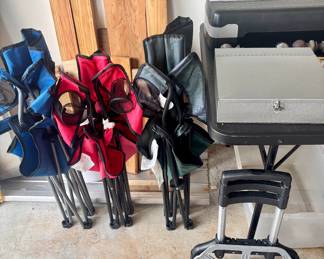 Extra chairs for the Square.  It's crowded this time of the year.  Rent them out.