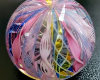 Signed Art Glass Paperweight. See Next Pic for Signature!