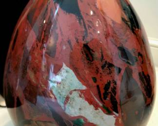 Large 18” Hand Blown Glass Evans Design Group!