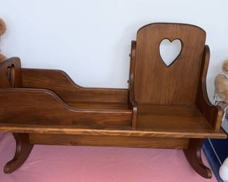 Doll Wood Crib/Chair!

