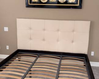 King Bed w/Fabric Headboard!