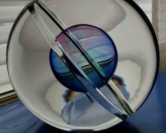 Signed Handblown Colorful Glass Sculpture By Murano. Livio Seguso AV For Oggetti!Signed Art Glass. See Next Pic for Signature!