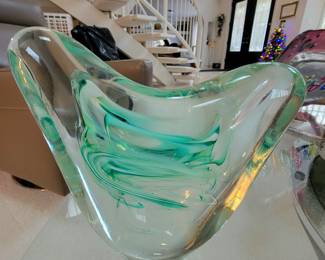 Signed Art Glass Paperweight. See Next Pic for Signature!