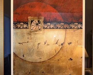 Framed, Matted Signed Original Gold Foil Mixed Media Picture!
