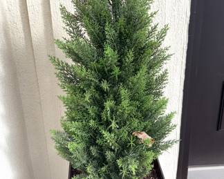 Potted Faux Evergreens!