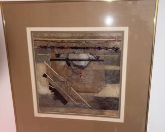 Framed, Matted Mixed Media Art!
