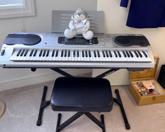 Radio Shack #MD4072 Electric Keyboard, Stand & Seat!
