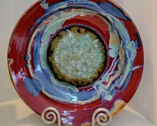 Signed Art Glass Paperweight. See Next Pic for Signature!