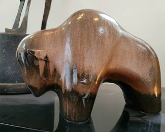 Large Glass Buffalo Evans Design Group!