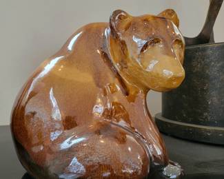 Large Glass Bear Evans Design Group!