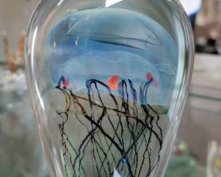 Signed Art Glass Paperweight. See Next Pic for Signature!