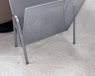 Silver Metal Magazine Rack!