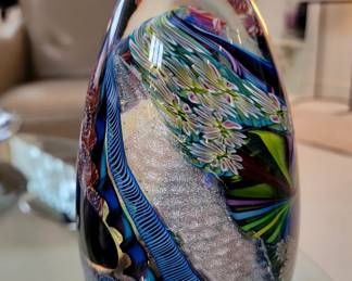 Signed Art Glass Paperweight. See Next Pic for Signature!