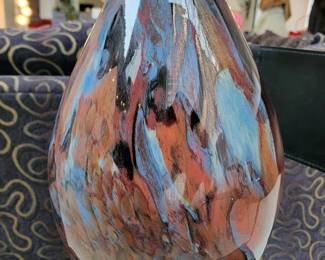 Large 20” Hand Blown Glass Evans Design Group!