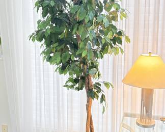 Silk Ficus Tree In Basket!