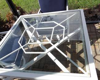 2 sets of Barclay Butera for Castelle Table and 4 swivel rockers