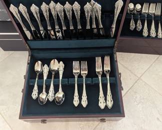 Wallace Antique Stainless Steel (2) sets of service for 12