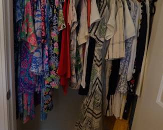 Lilly Pulitzer, Tory Burch. Johnny Was, Victoria Beckham and others. Pristine condition and many with tags still on.