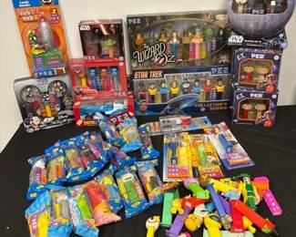 Vintage PEZ Including New In Box The Wizard Of Oz, Star Trek, Star Wars And More