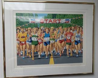 Marathon 1982 By Rick Rush Numbered 68 500 Limited Edition Print
