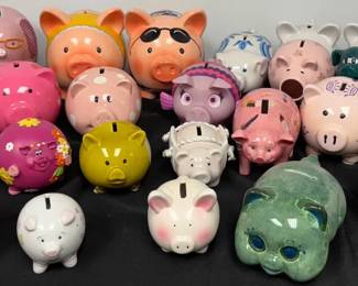  01 Assorted Pig Banks