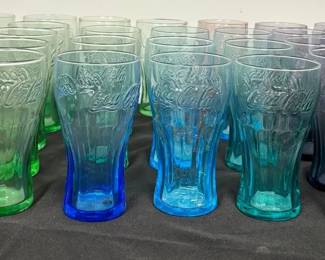 Vintage Colortint CocaCola Glasses