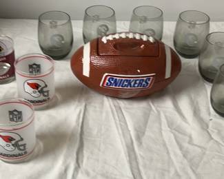 St. Louis Cardinals Football Glasses Snack Holder