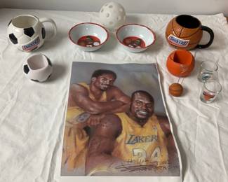 Sports Memorabilia, Coffee Cups More