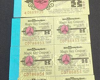 Vintage Disney World Magic Key Coupons