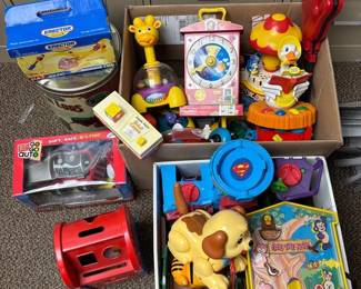 Vintage Toys Including Fisher Price, Playskool