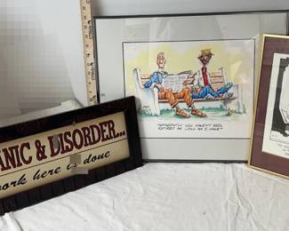 Cartoon Prints by Bill Monroe and Bill Hoest, Plaques and More