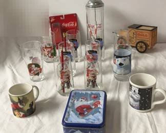 Coca Cola Christmas Glassware More