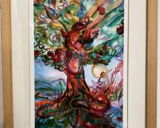  06 Sheva Shaiman Signed Print Tree of Life 